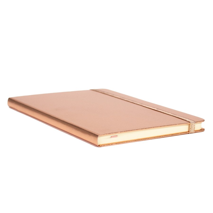 Cuaderno de tapa dura encobrizada 14,2 × 21,4 × 1,3 cm