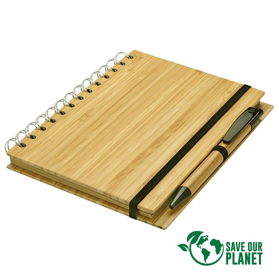 Cuaderno de bambú 13,5 × 18 × 1,3 cm