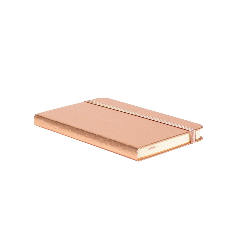 Libreta de tapa dura encobrizada 9 × 14,1 × 1,3 cm