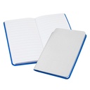 Libreta de cuerina plateada 10 × 14 × 1 cm