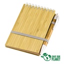Libreta de bambú 9 × 14 × 1,1 cm