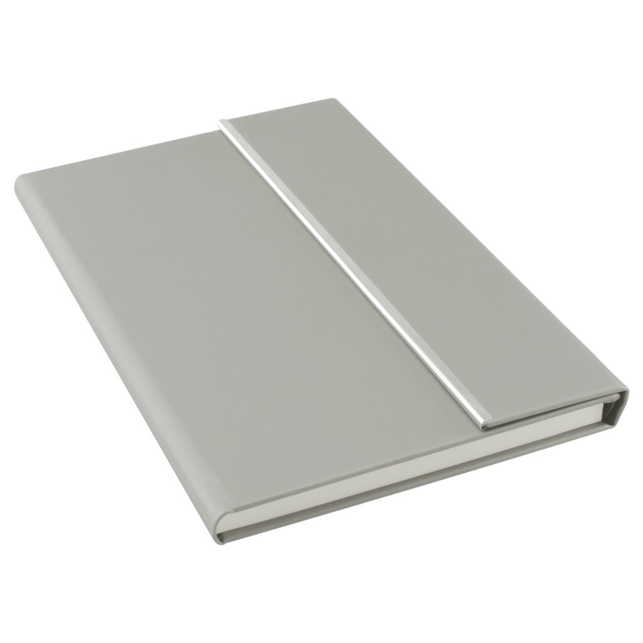 Cuaderno con cierre imantado de cuerina 14,5 × 21,5 × 1,5 cm