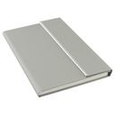 Cuaderno con cierre imantado de cuerina 14,5 × 21,5 × 1,5 cm
