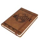 Agenda de viaje de cuerina 12,8 × 17,7 × 2 cm