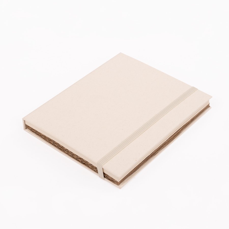 Set de libreta de cartón lácteo 12,6 × 15,6 × 1,7 cm