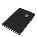 Cuaderno con cierre imantado de cuerina 14,5 × 21 × 1,5 cm