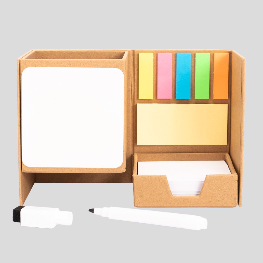 Set de notas con porta lápices 8,4 × 8,4 × 11,2 cm