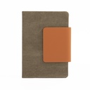 Cuaderno A5 de canvas reciclado 14,6 × 21,2 × 1,2 cm
