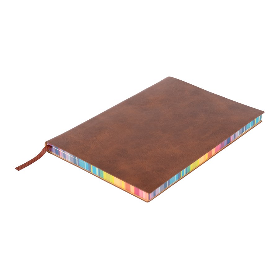 Agenda con calendario de cuerina 14,2 × 21 × 1,3 cm
