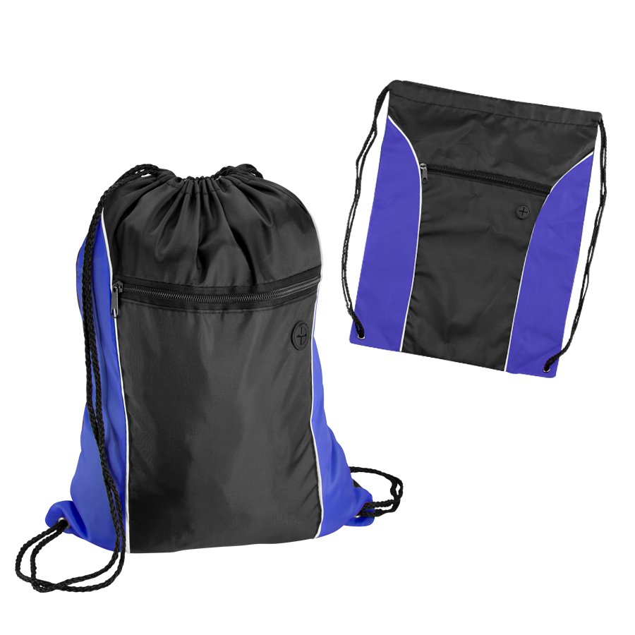 Mochila morral de poliéster 210D con cordón 34 × 44 cm