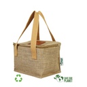 Cooler bag de yute 4 L 20 × 15,5 × 14 cm