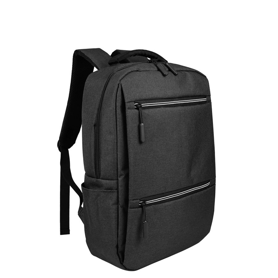 Mochila porta notebook denim y cuerina 14 L 30 × 43 × 11 cm