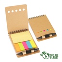 Set de notas ecológico con bolígrafo 8,7 × 12,5 × 0,5 cm