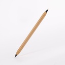 Bolígrafo 2 en 1 de bambú y cartón reciclado 16 × Ø 0,9 cm