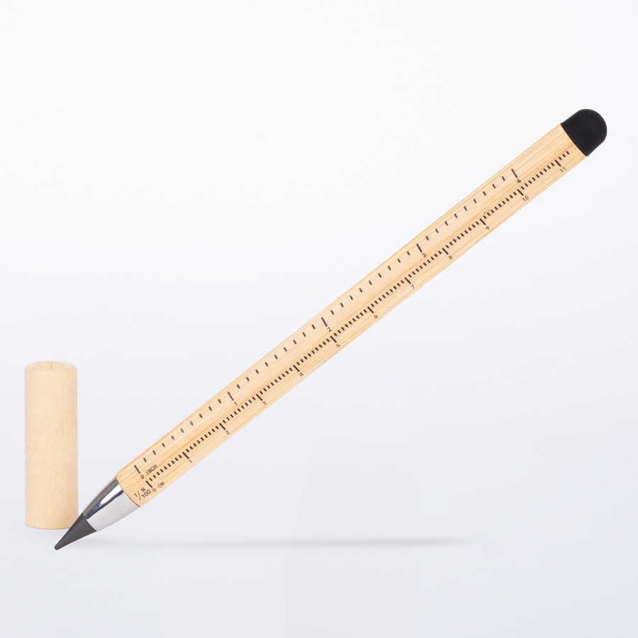 Lápiz de bambú con puntero touch screen 14,8 × Ø 1 cm