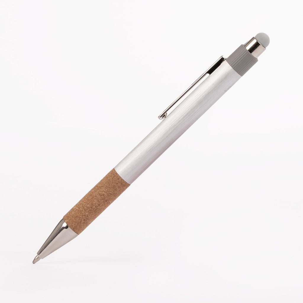 Bolígrafo de aluminio con corcho