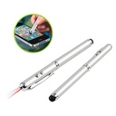 Bolígrafo 4 en 1 touch screen en estuche 18 × 4 cm