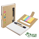 Set de notas ecológico con bolígrafo 7,8 × 10,5 × 1,1 cm