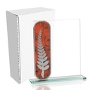 Galvano de cristal rectangular 20 × 15 cm