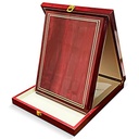 Galvano de madera con estuche de lujo