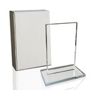 Galvano de cristal rectangular 20,5 × 13,5 cm
