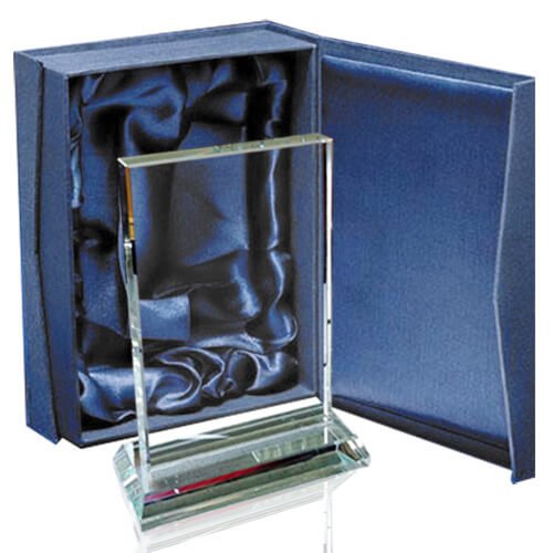 Galvano de cristal rectangular 20 × 11,5 cm