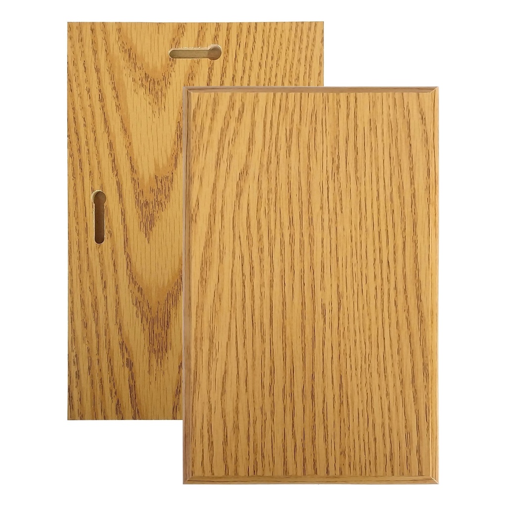 Galvano de madera de roble 25,5 × 16,5 cm