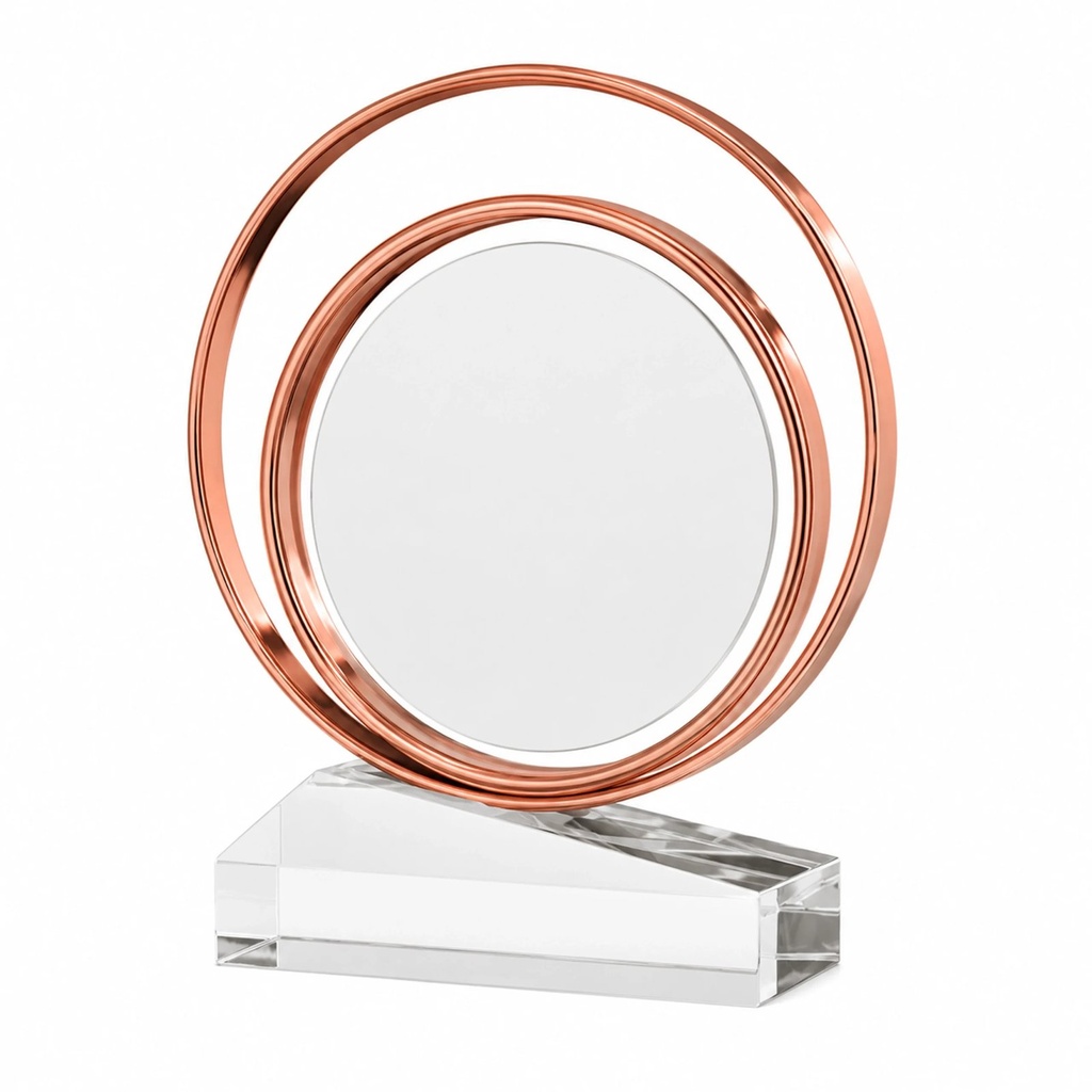 Galvano de cristal con base de cristal 19,5 × 16 cm
