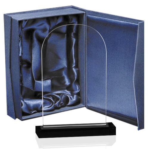 Galvano de cristal rectangular 17 × 8,7 cm