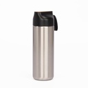 Botella térmica de acero inoxidable y bambú 22,5 × Ø 7,6 cm