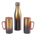 Set de termo con 2 tazones de acero inoxidable