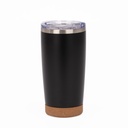 Vaso térmico de acero inoxidable y corcho 22,5 × Ø 9,2 cm