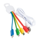 Multicargador 4 en 1 de colores 95 cm