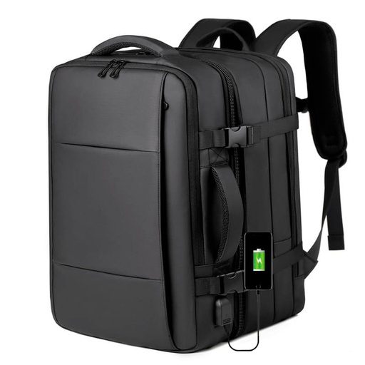 Mochila de viaje expandible 39 litros con USB