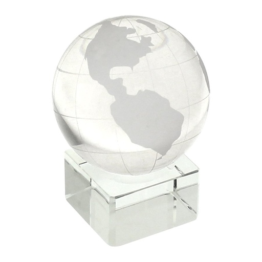Mini globo de cristal con base de 6 cm