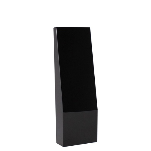 Galvano de cristal negro 23,9 × 7,8 cm